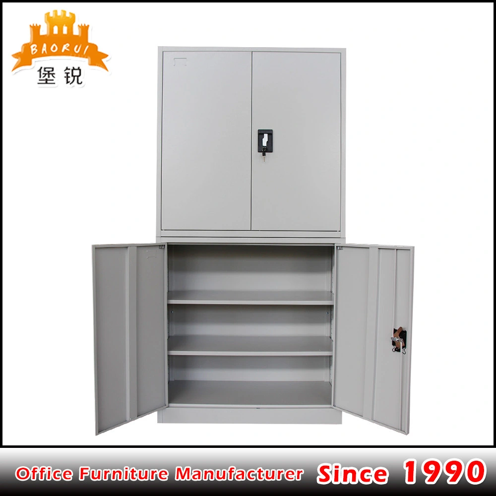 China Office Furniture Narrow Edge 4 Door Steel Filing Cabinet / File Storage Cabinet