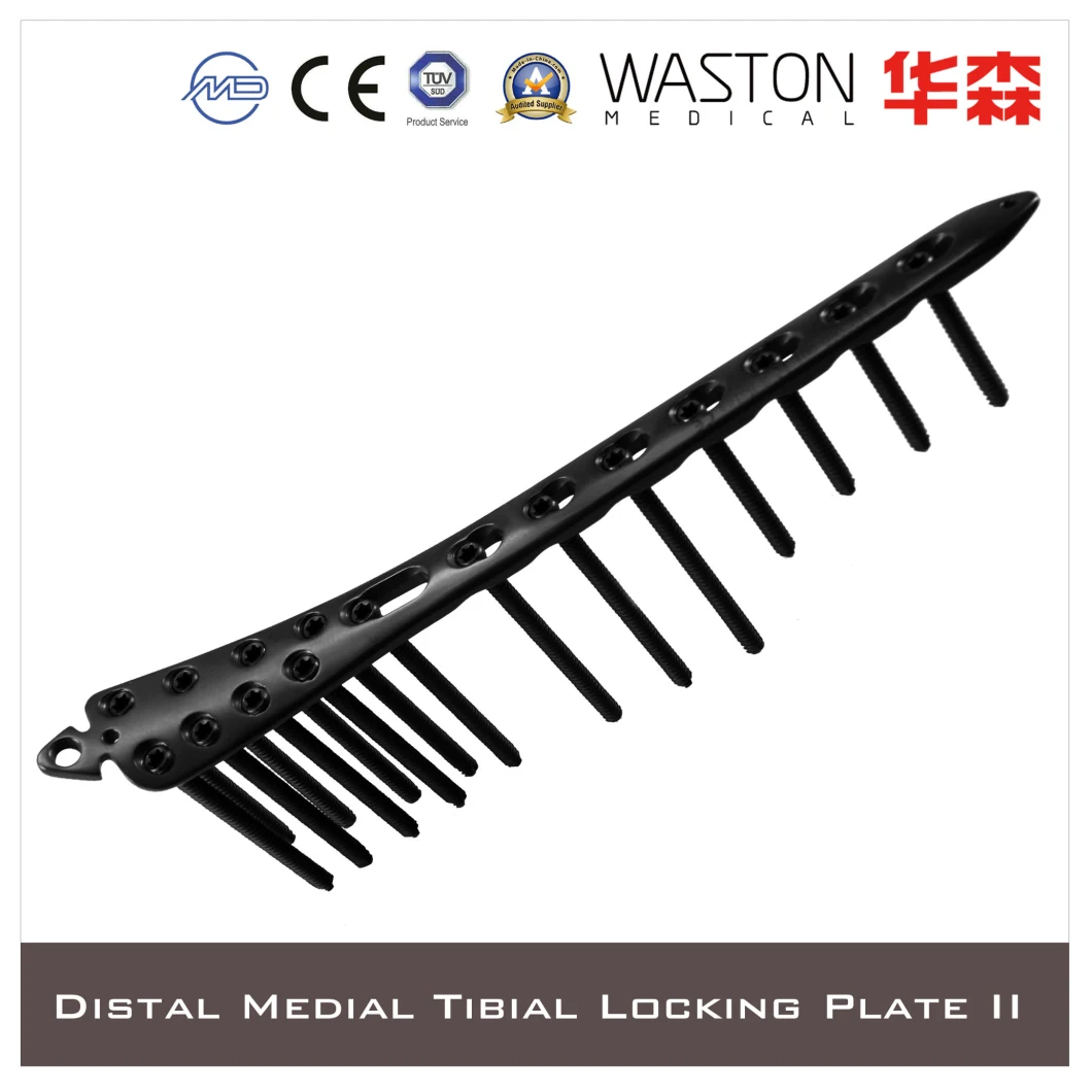Titanium Plate, 5.0mm Distal Lateral Tibial Locking Plate, Orthopedic Plate