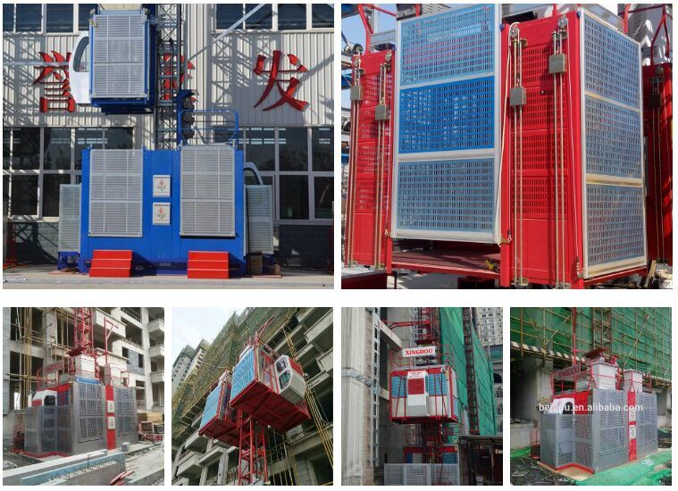 Construction Hoist/Gear Rack and Pinion Material Hoists/Construction Elevator