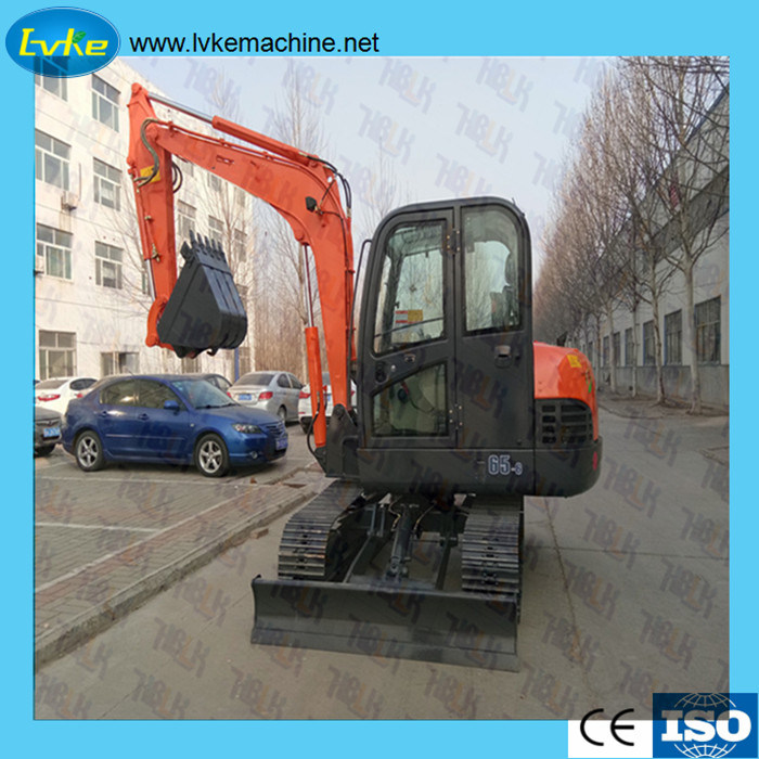Heavy Equipment Construction Equipment Parts Rental 6.5t Crawler Excavators