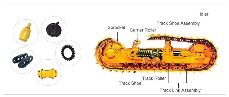Komatsu Bulldozer Undercarriage Parts D80 Front Idler