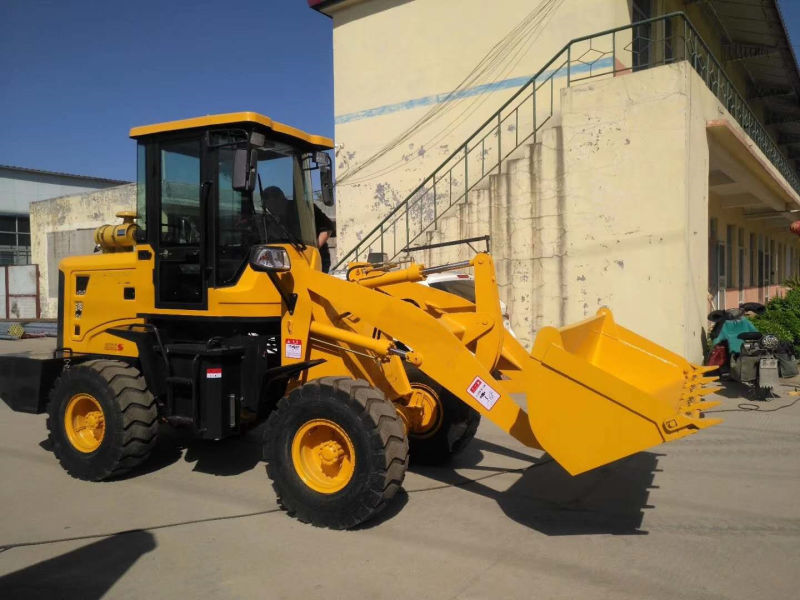 Small Front Wheel Compact Backhoe Loader Machine