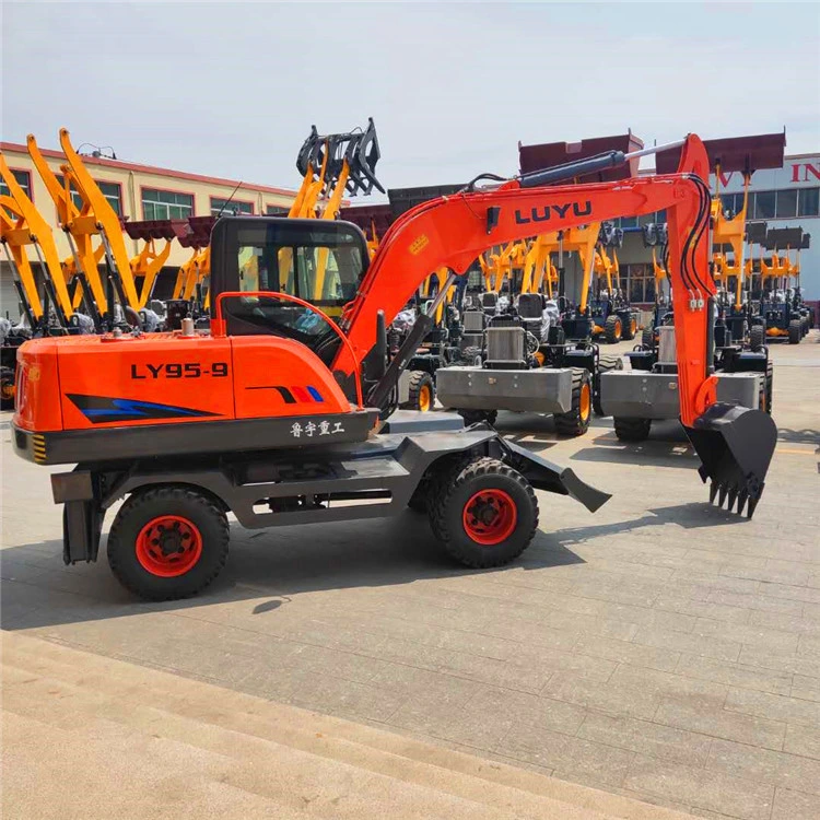 Reliable Quality Ly95 Mini Excavator with Accessories Swing Boom