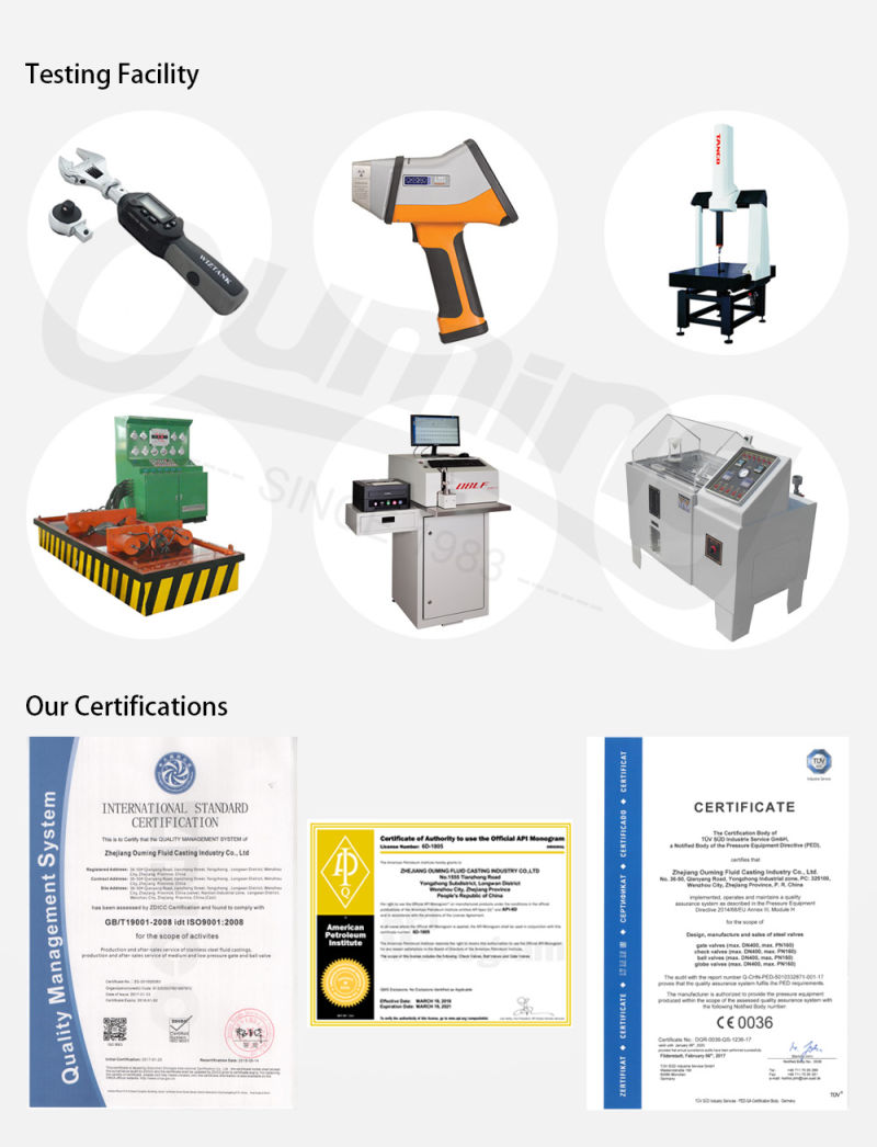 Ouming Stainless Steel Ball Valve with Rack&Pinion Rotary Pneumatic Actuator