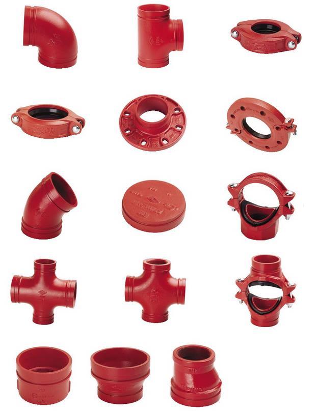 Grooved Pipe Fitting Flange Connection Ductile Iron Pipe Fittings