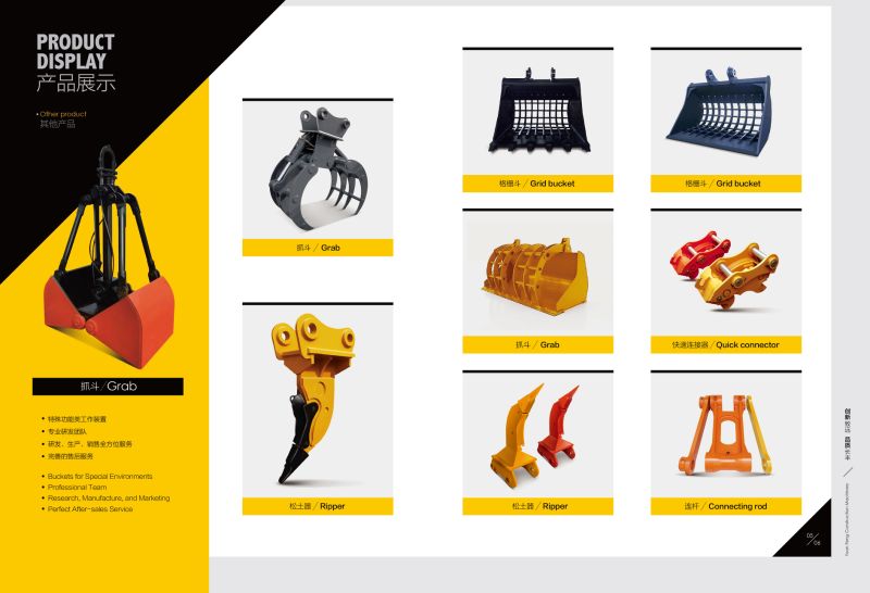 Hot Sale Excavator Accessories of Heavy Duty Buckets