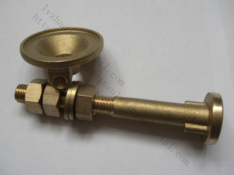 Electrical Transformer Porcelain Bushing 20NF 250 Transformer Bushing Copper Parts
