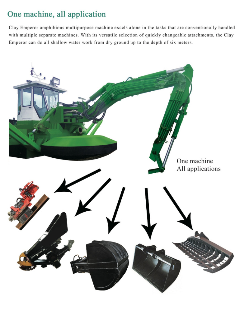 HID Multipurpose Dredger Cutter Suction Dredger Sand Dredger Amphibious Dredger for Sale