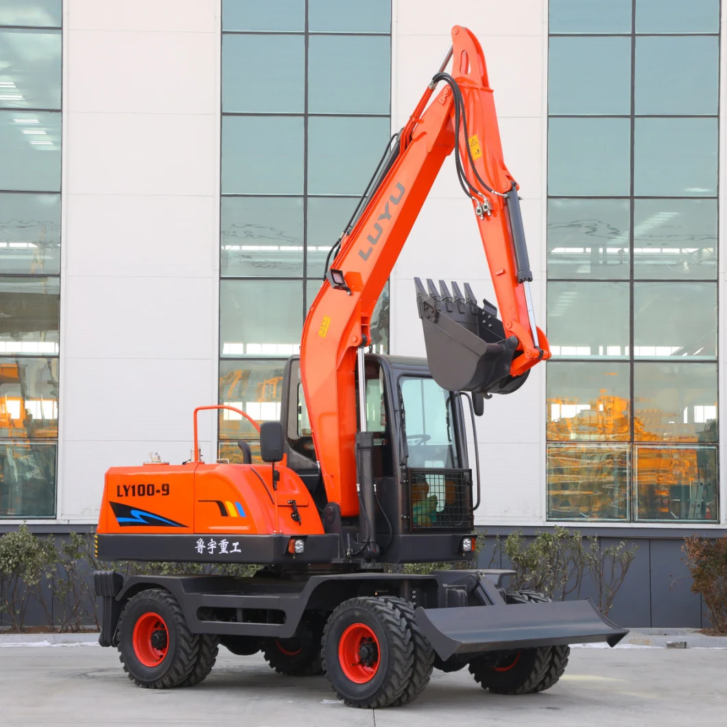 Long Term Use Ly95 Mini Excavator with Accessories Swing Boom