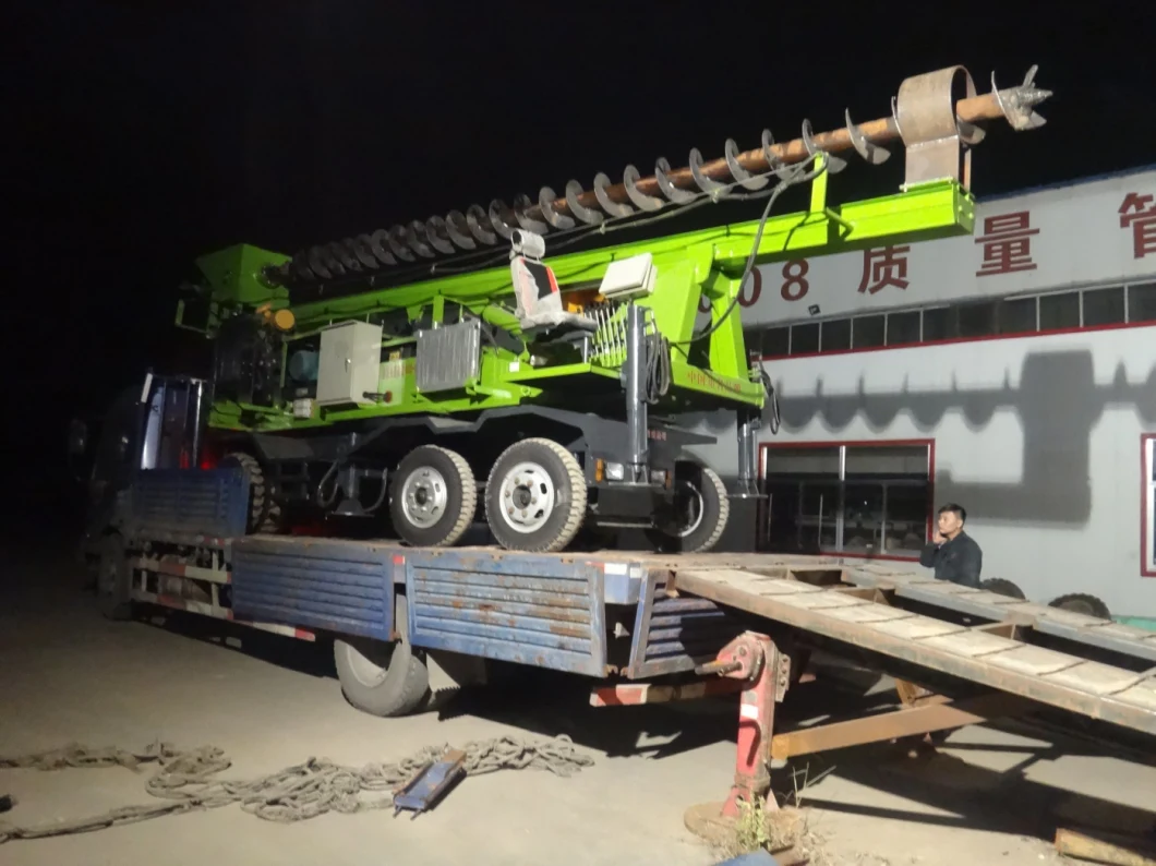 Wheeled 360-6 Screw Economical Pile Drilling Machine Hydraulic Piling Machine