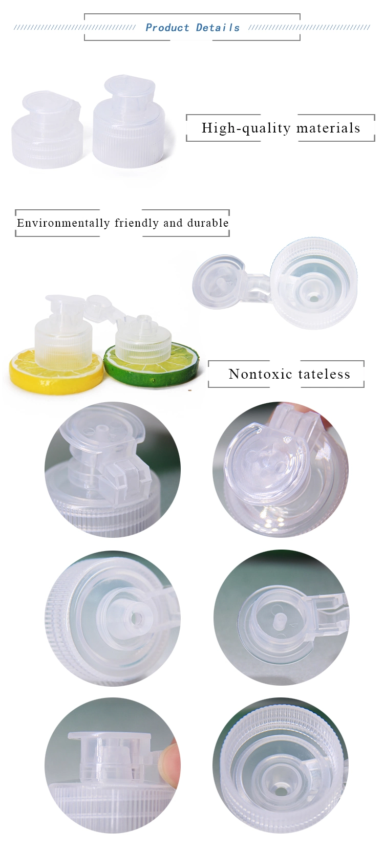 Plastic Flip Top Screw Cap 28mm Flip Top Cap