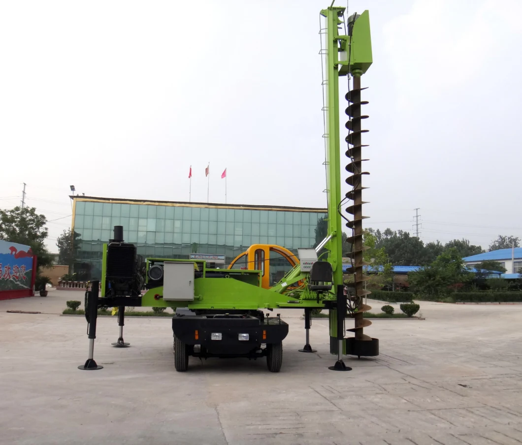 Wheeled 360-6 Screw Economical Pile Drilling Machine Hydraulic Piling Machine