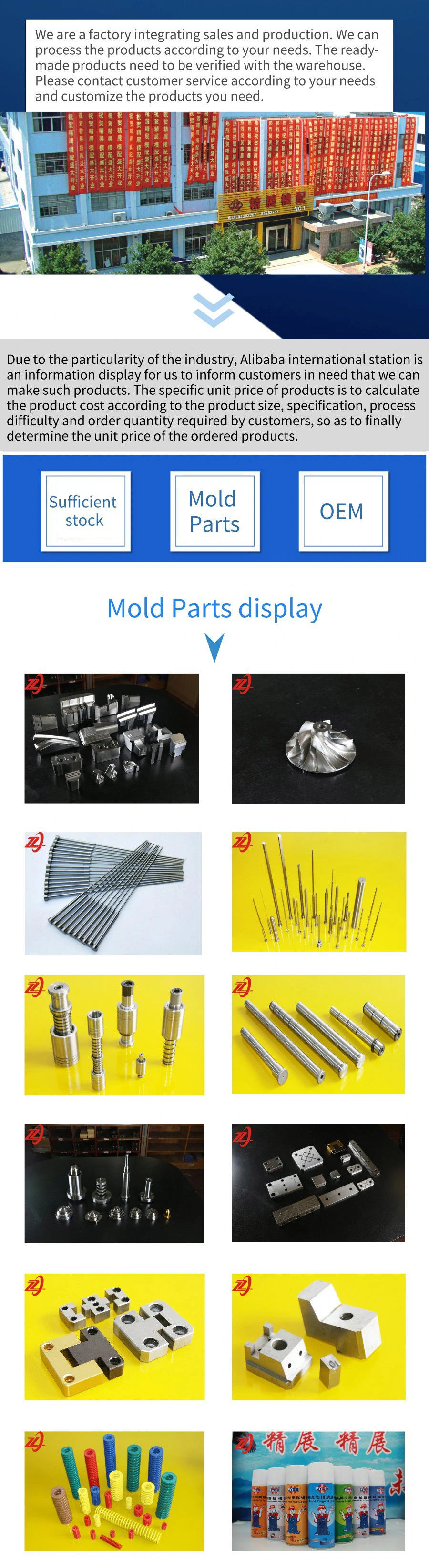 Misumi Standard Custom Plastic Part with Mould Wear Plate, /Square Series/Lock Locating Shape Blocks