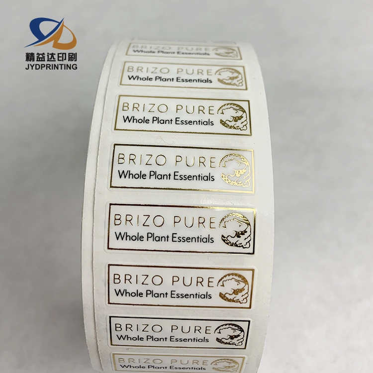 High Quality Transparent Gold Foil Stamping Void Sticker