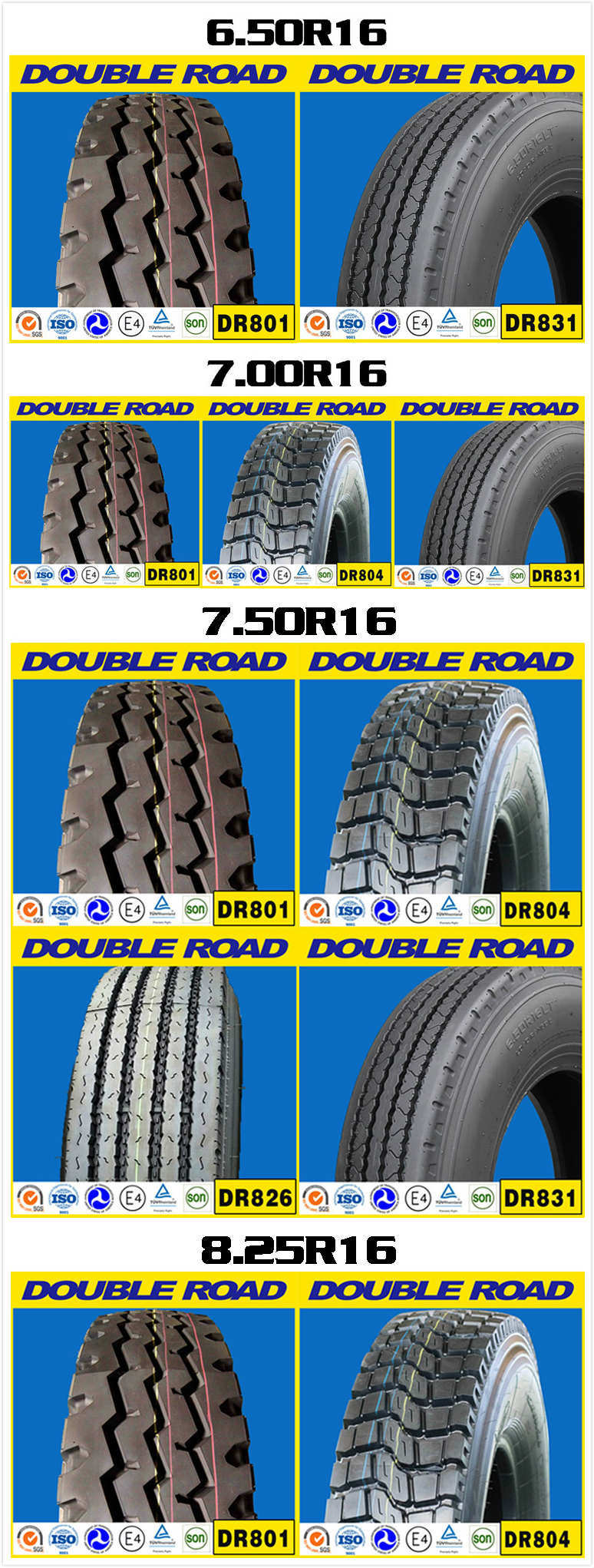 China Suplier 11r22.5 12r22.5, All Steel Radial Truck Tires