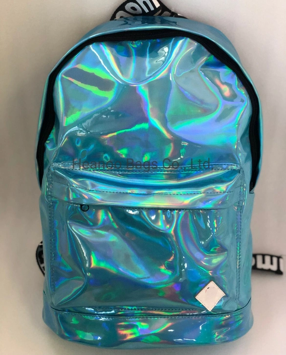 80s/ 90s Foil Metallic Shiny Metallic Holographic Festival Backpack