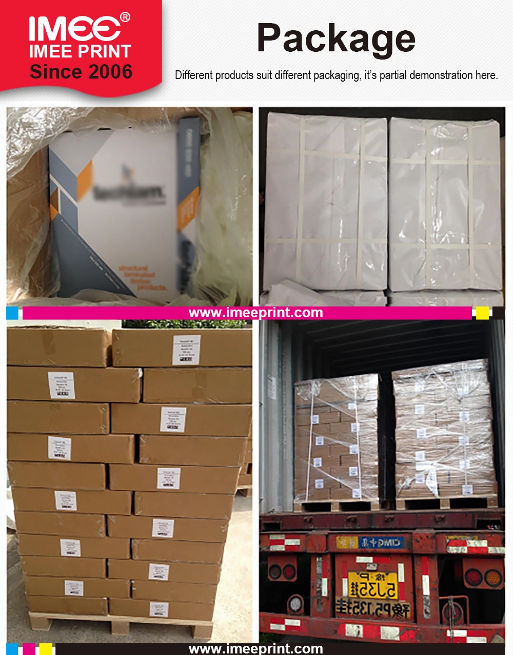 Imee Logo Custom Lamination Laminating Laminated LDPE PP PVC PE OPP Film Plastic Pet Food Bag