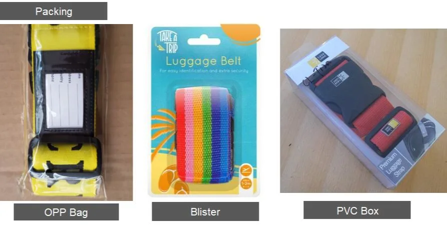 Black Luggage Strap, Black Travel Luggage Belt, Promotion Utility Solid Colour Luggage Belt