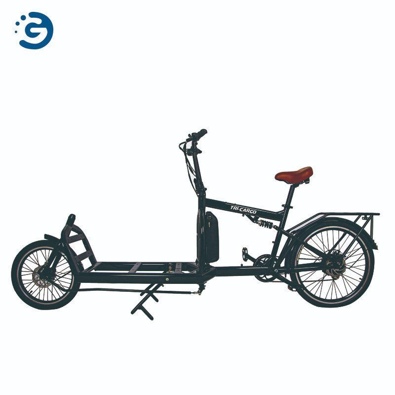 250W~750W Motor Electric Cargo Family Bike 48V 17.5ah Front Wood Box for Sale