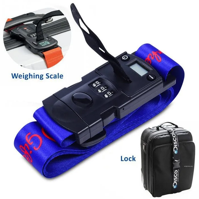 Luggage Belt with Digital Scale Buckle, Luggage Belt with Scale, Luggage Strap Handle