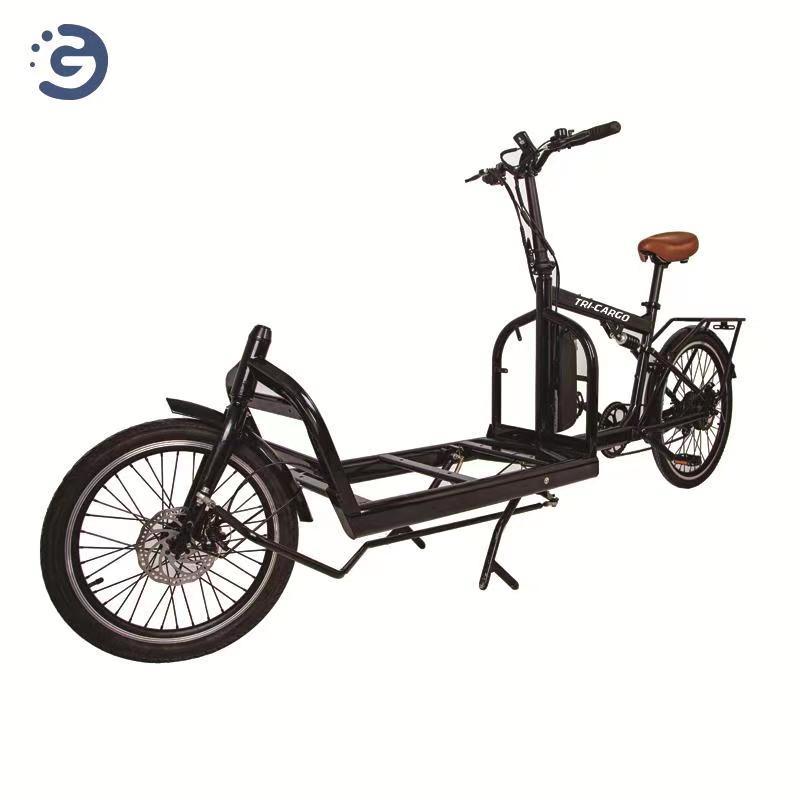 250W~750W Motor Electric Cargo Family Bike 48V 17.5ah Front Wood Box for Sale