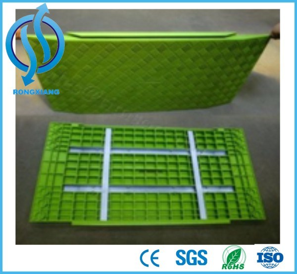 Plastic Trench Cover with Iron Barrier for Road Work