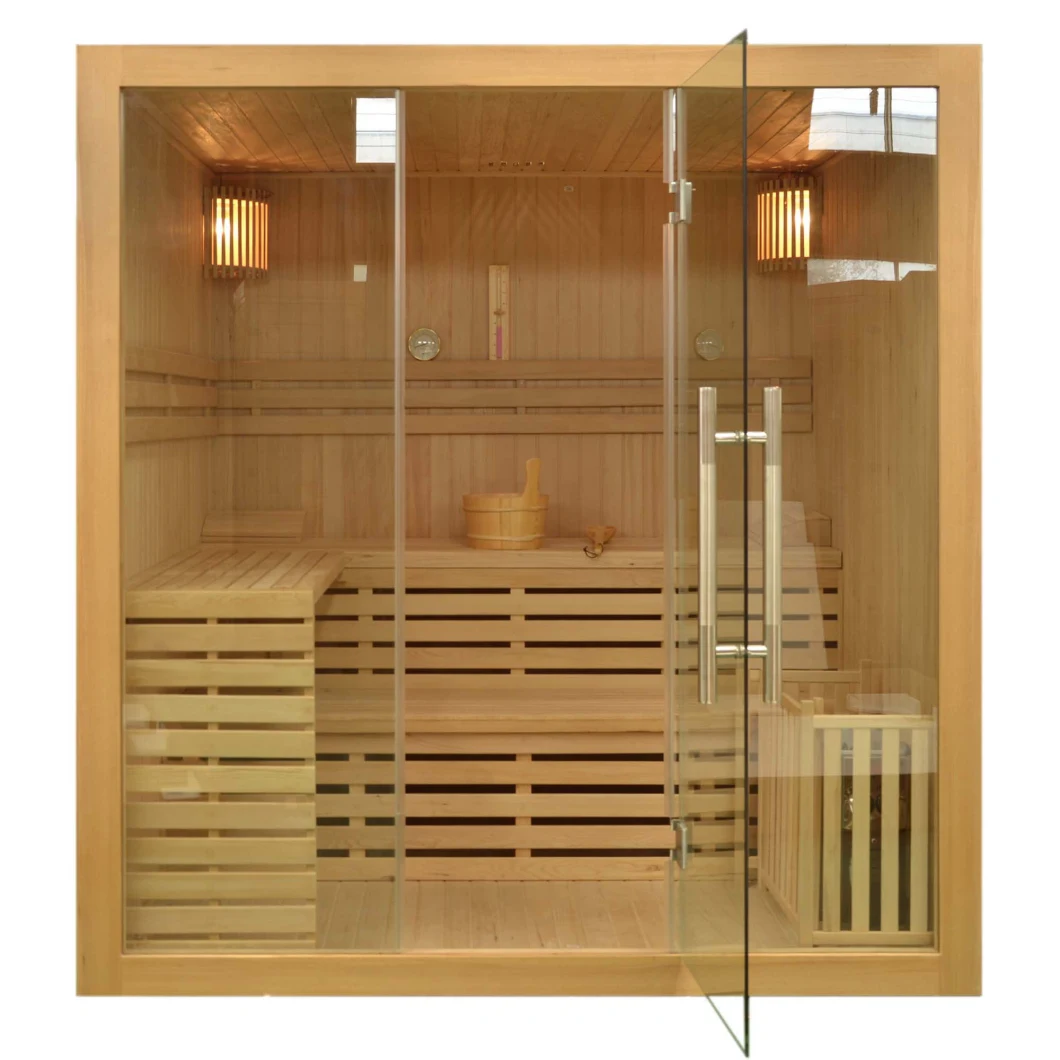 Traditional Finnish Sauna Four Person High Quality Indoor Steam Sauna Room