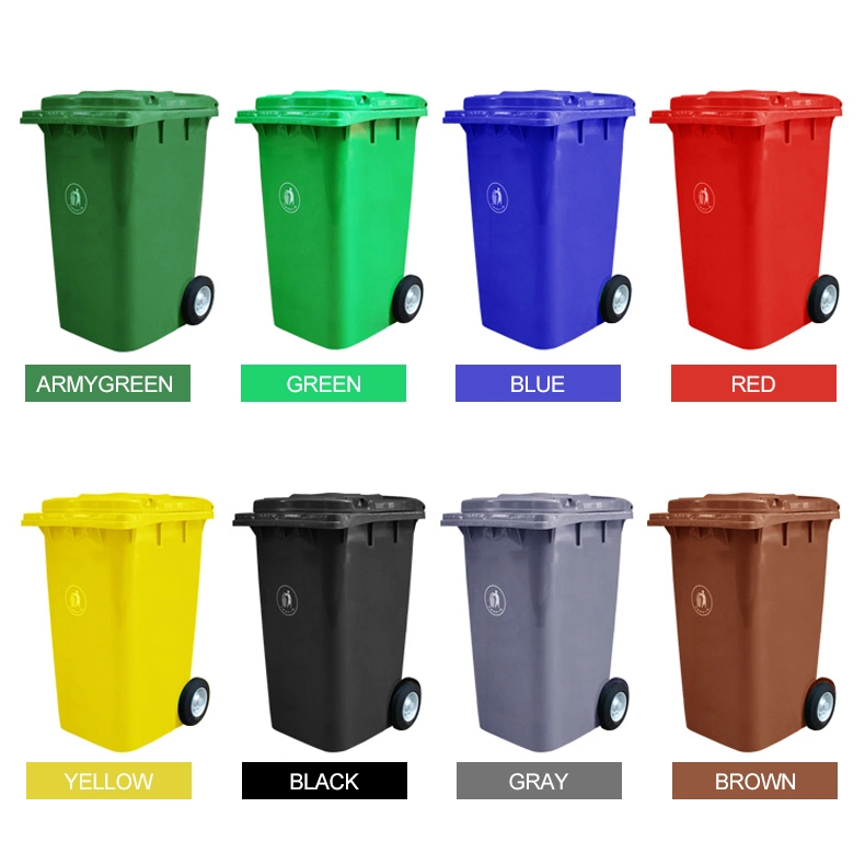 Economically Smooth 240L Outdoor Big Dustbin Plastic Waste Bin Dustbin Outdoor Rubbish Barrel/Garbage Bin