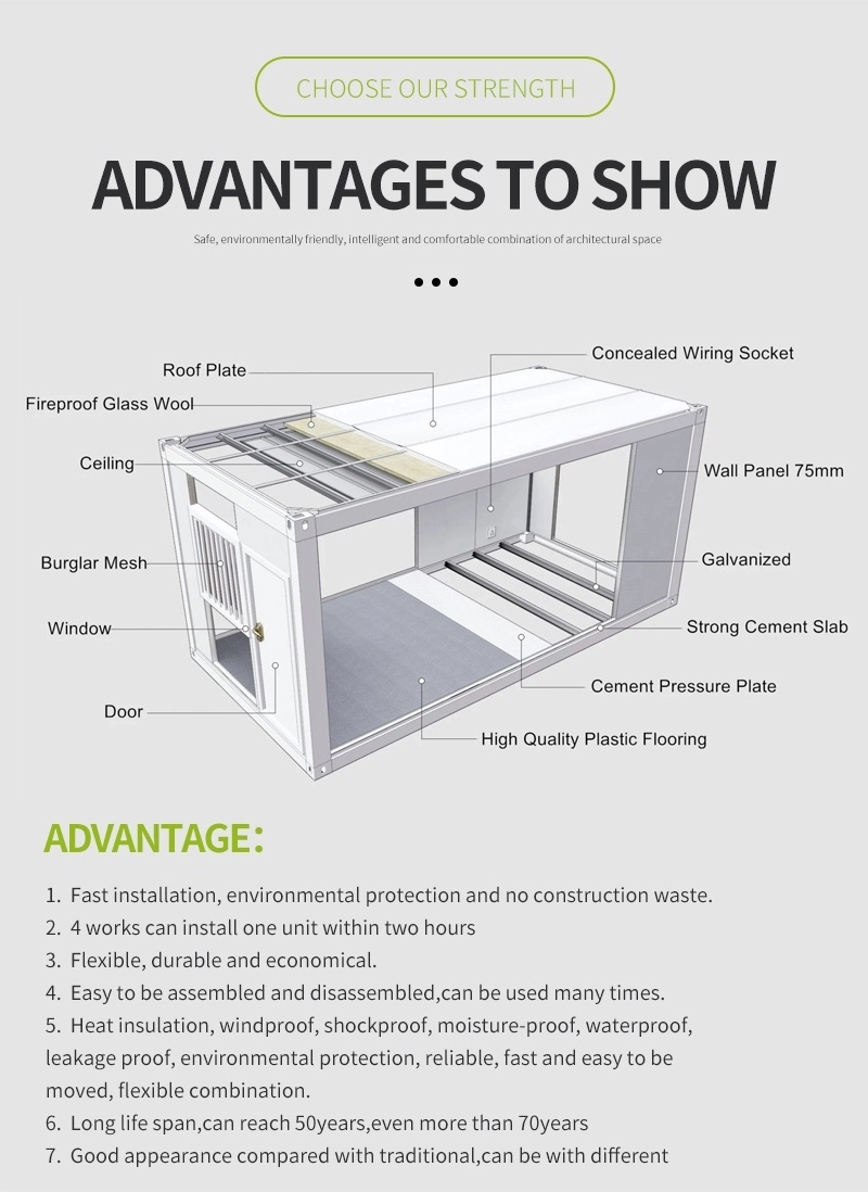 Prefabricated House Mobile House Made in China Modular Guard Room, Guard Room