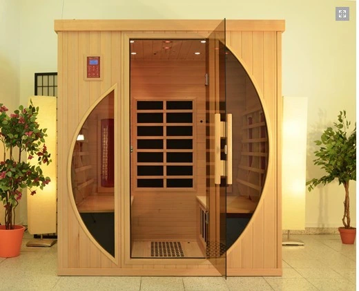 New Style Indoor Wooden 4 Persons Far Infrared Sauna