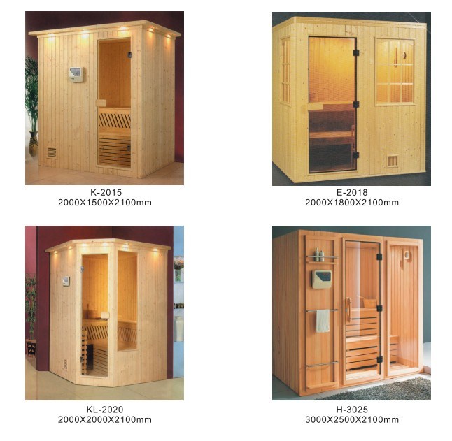 Hemlock Solid Wood Type and Sauna Room Type Sauna Room