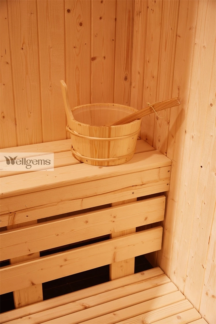 Traditional 2-3 Person Sauna Room for SPA Relax