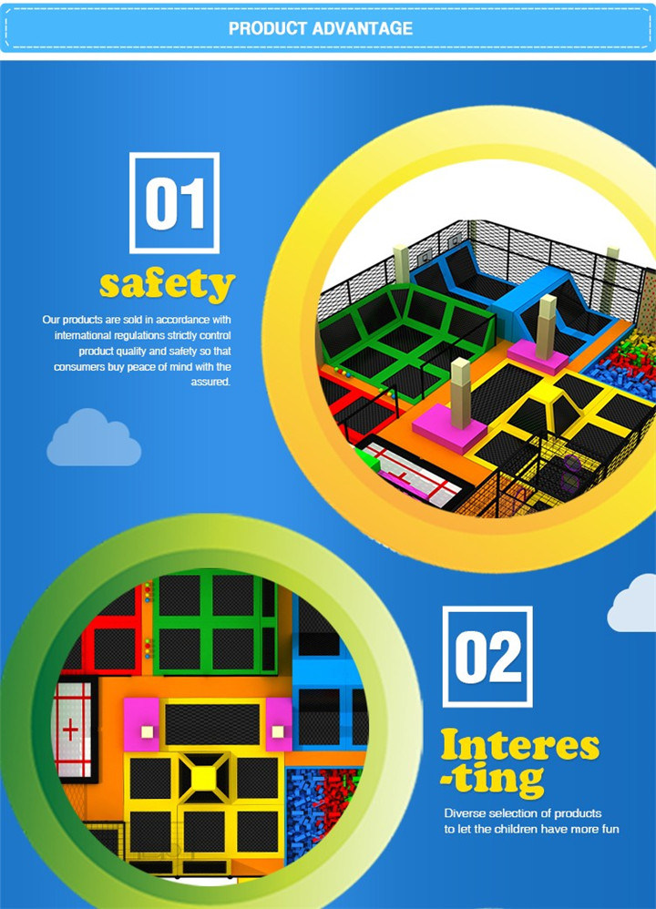 Factory Price New Design Indoor Trampoline Park, Commercial Trampoline Outdoor