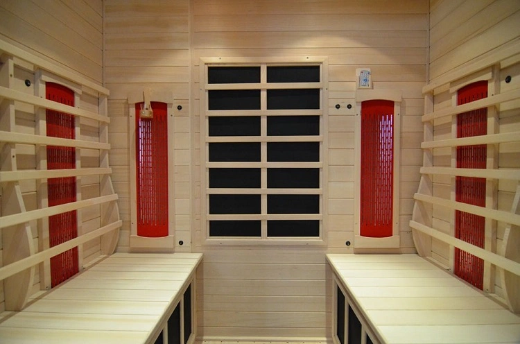 New Style Indoor Wooden 4 Persons Far Infrared Sauna