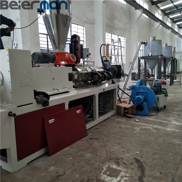 250-800kg Conical Twin Screw PVC/UPVC Powder Pelletizing/Granulating Machine