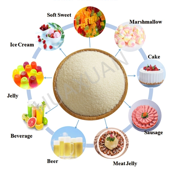 Pig Skin Gelatin Powder Bloom 250 for Food Application