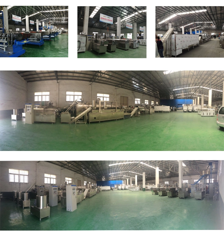 Factory Price Frying Puff Corn Snack Machinery Fried Wheat Flour Chips Bulking Machine Processing Line