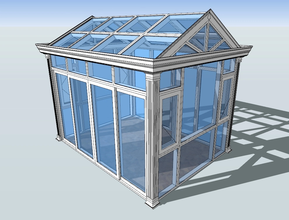 Aluminum Glass Sunroom Garden House Sunroom Sunhouse Prefabricated with High-Quality and Reasonable Price