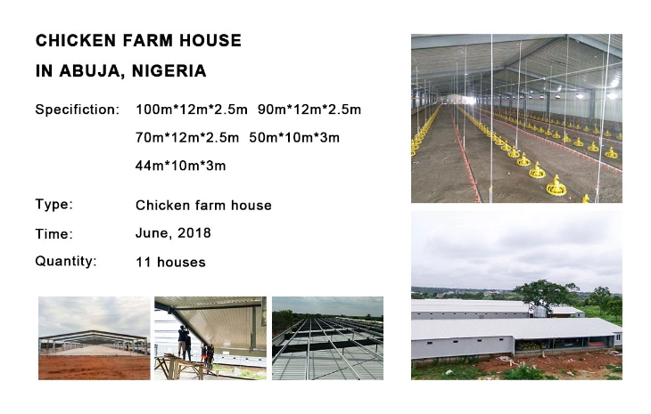 Prefabricated Steel Structure Building Material Broiler House Chicken House