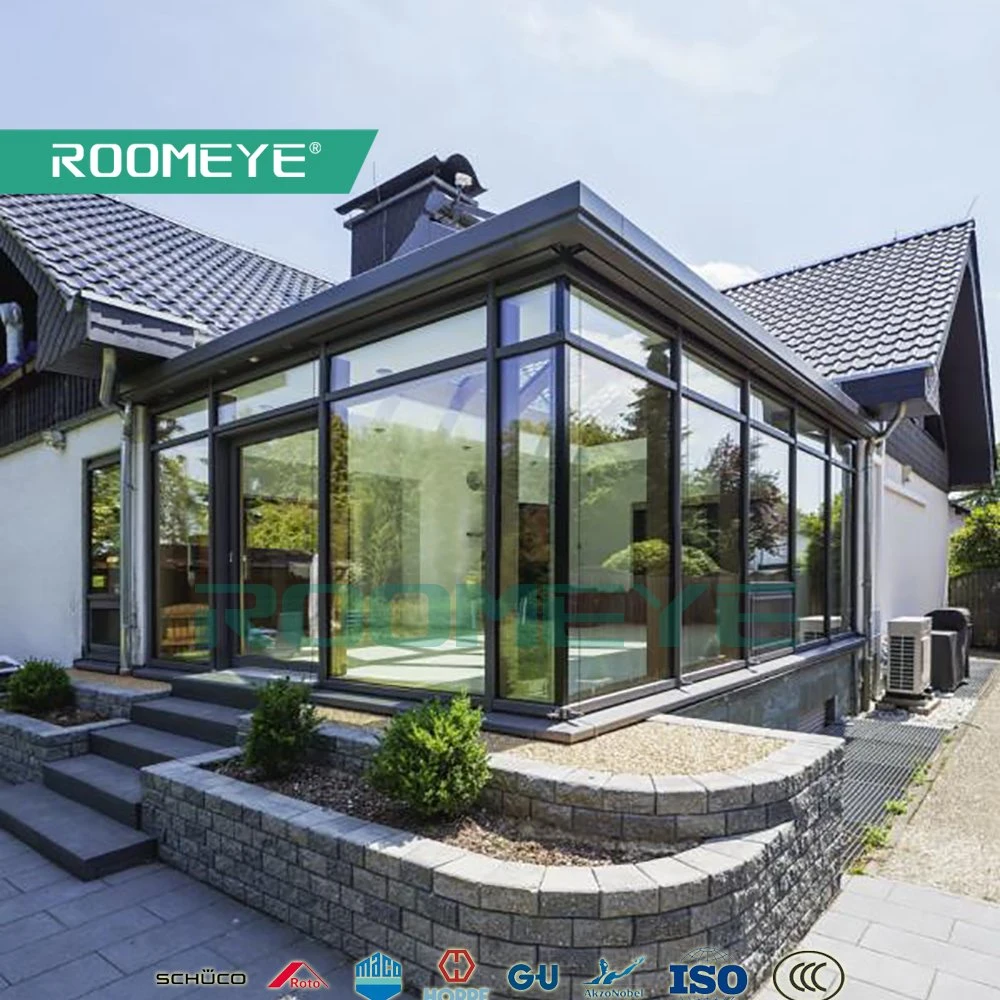 Roomeye Wood Aluminum Sunroom Conservatory Glass House