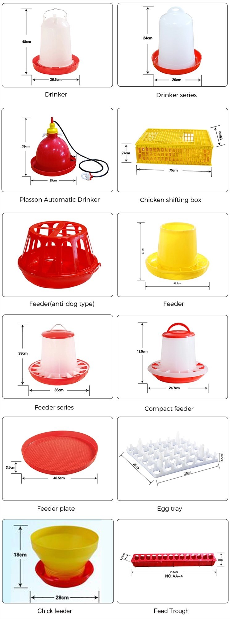 Chicken House Chicken Egg Tray, Automatic Feeder for Chicken