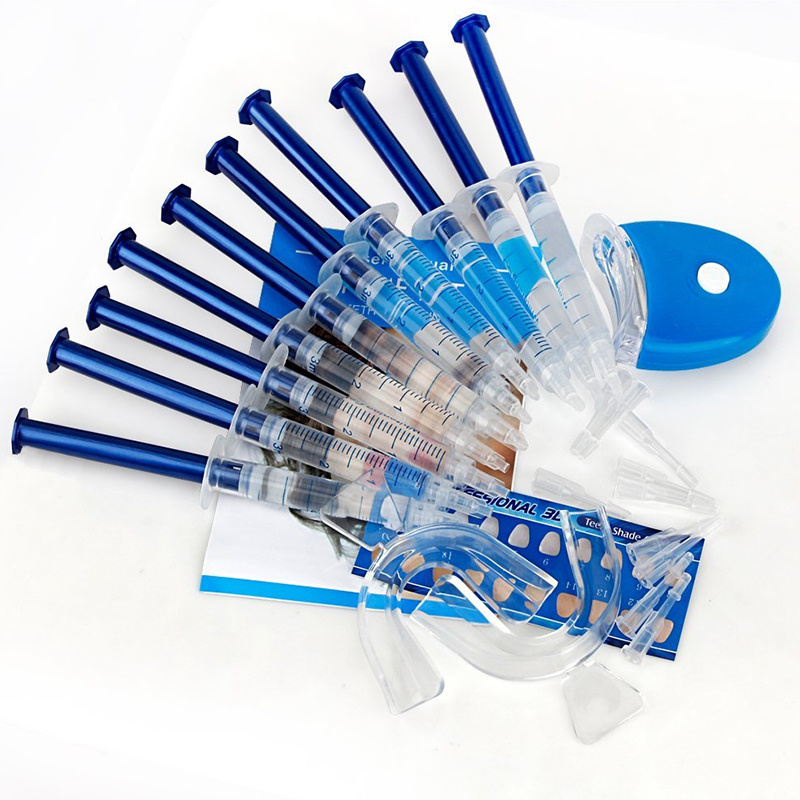 Home Teeth Whitening Kit Mini Blue LED Teeth Whitening Light 10PCS Teeth Whitening