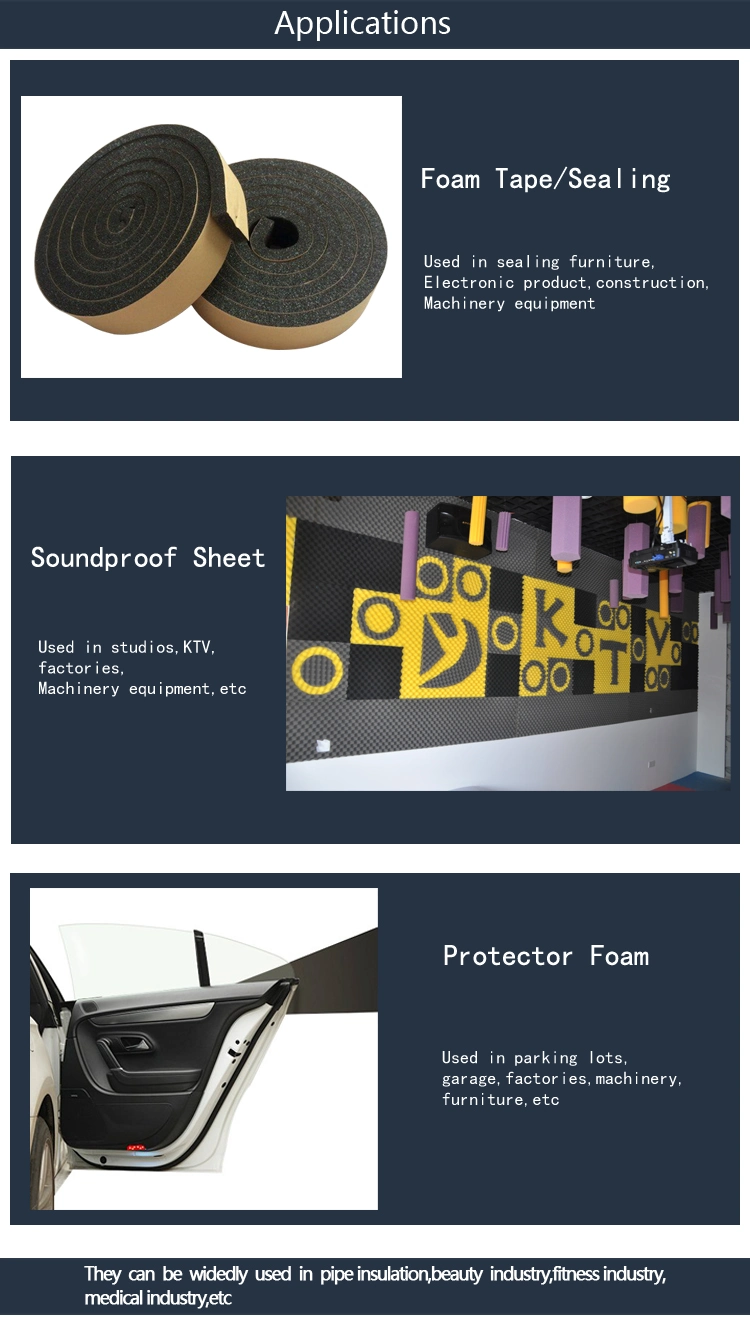 Sealing Strips Use Resist Weather Resist Alkalis Foam Rubber