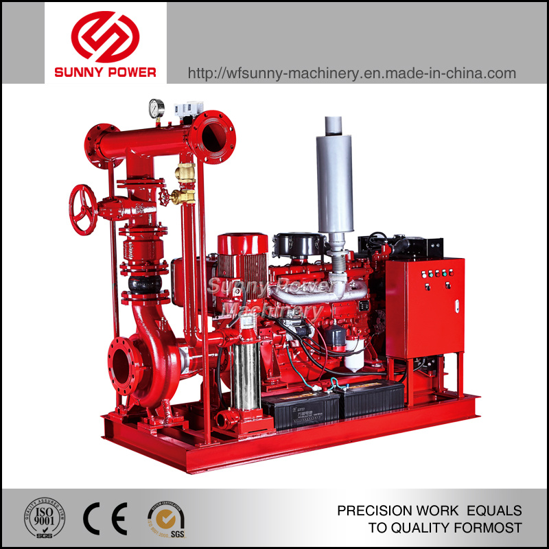Floating Platform Diesel Engine Driven Mine Pump for Water Drainage, Outflow 1250m3/H, with Lift 65m, 16inch, with Floating Platform.