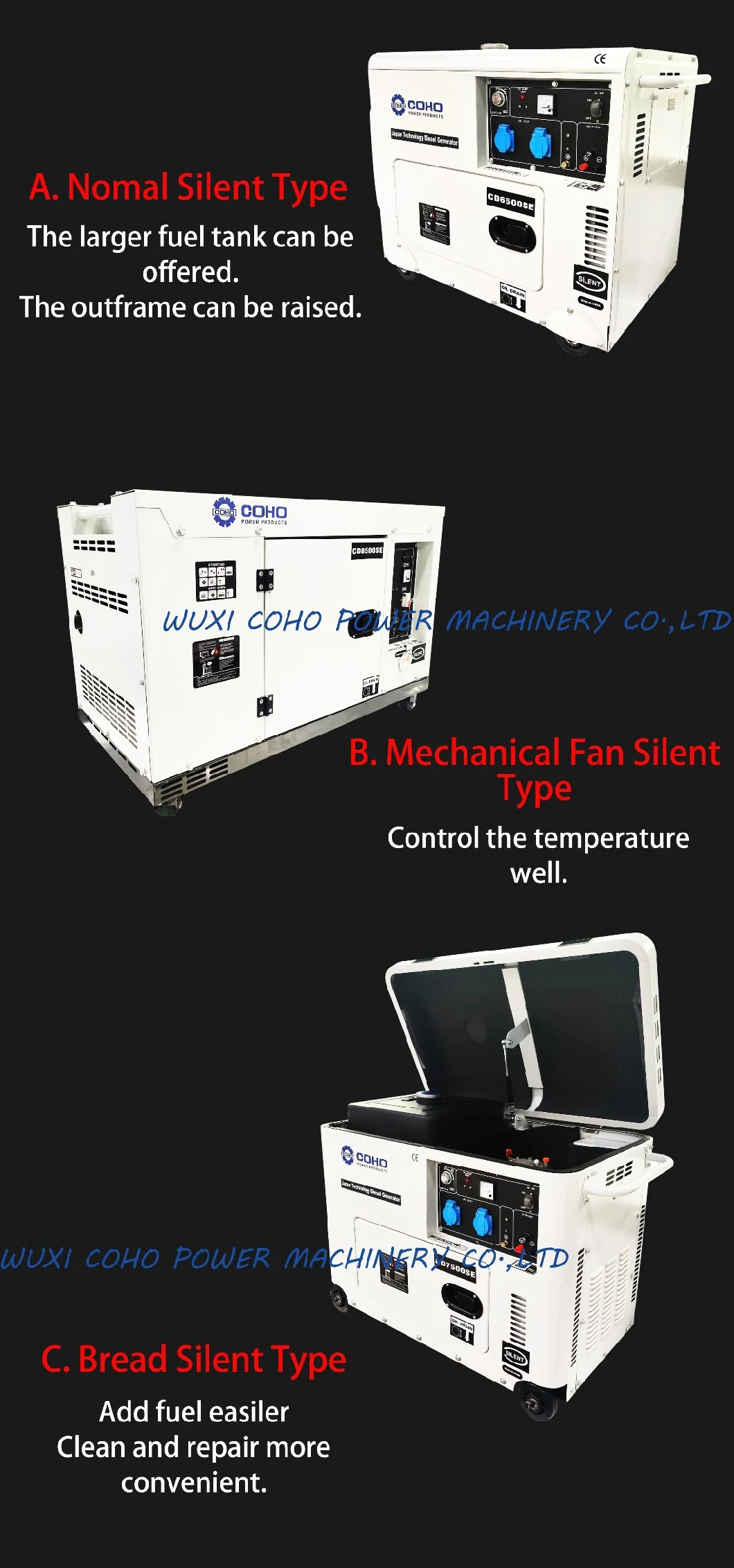 7kVA Air-Cooled Diesel Generator Silent Portable Type in Myanmar