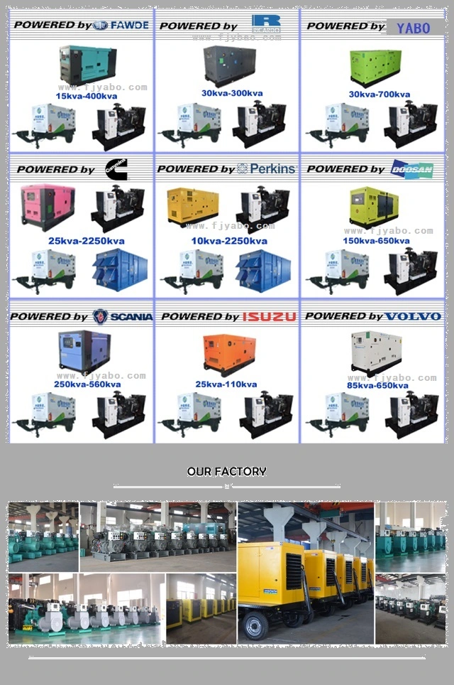 Cummins 30kw 40kw 50kw Diesel Generator with Soundproof Canopy