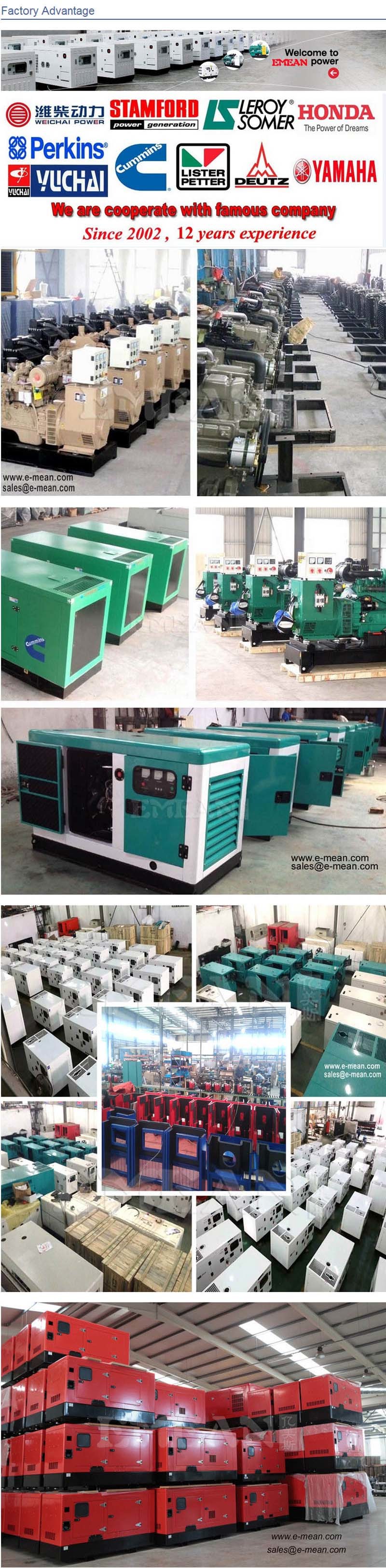 Backup Power Generator 150 kVA Diesel Generator 120kw Brushless AC Alternator Manufacture Whole Sale Price