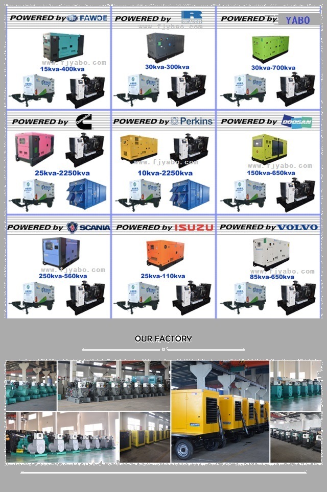 Factory Direct Supply Yuchai 60kVA 75kVA 100kVA Generator