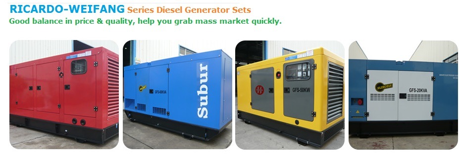 15kw/18.75kVA Weifang Silent Diesel Generator with Ricardo Engine Ce Approval-20170825A