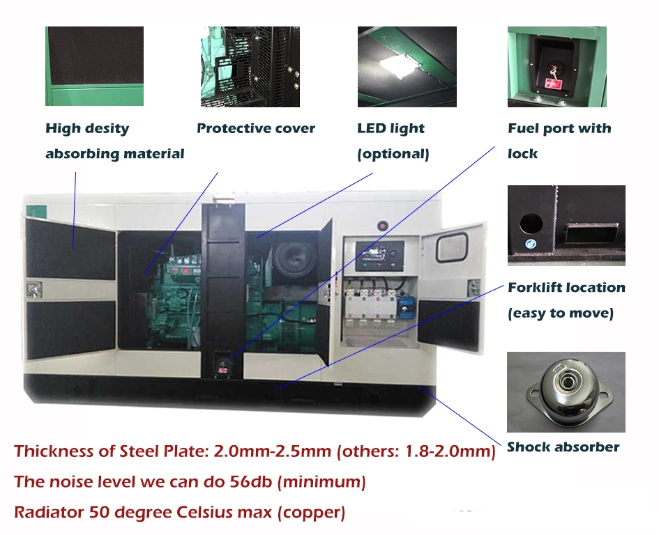 Super Silent 120kw Diesel Generator with Perkins Original Engine Cheap Price Generator 150kVA